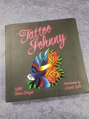 Tattoo Design Art Book with Colorful Traditional Tattoo Cover